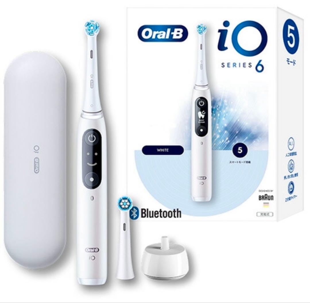 オーラルb io6 ホワイト　電動歯ブラシ　新品未使用　専用替ブラシ　セット