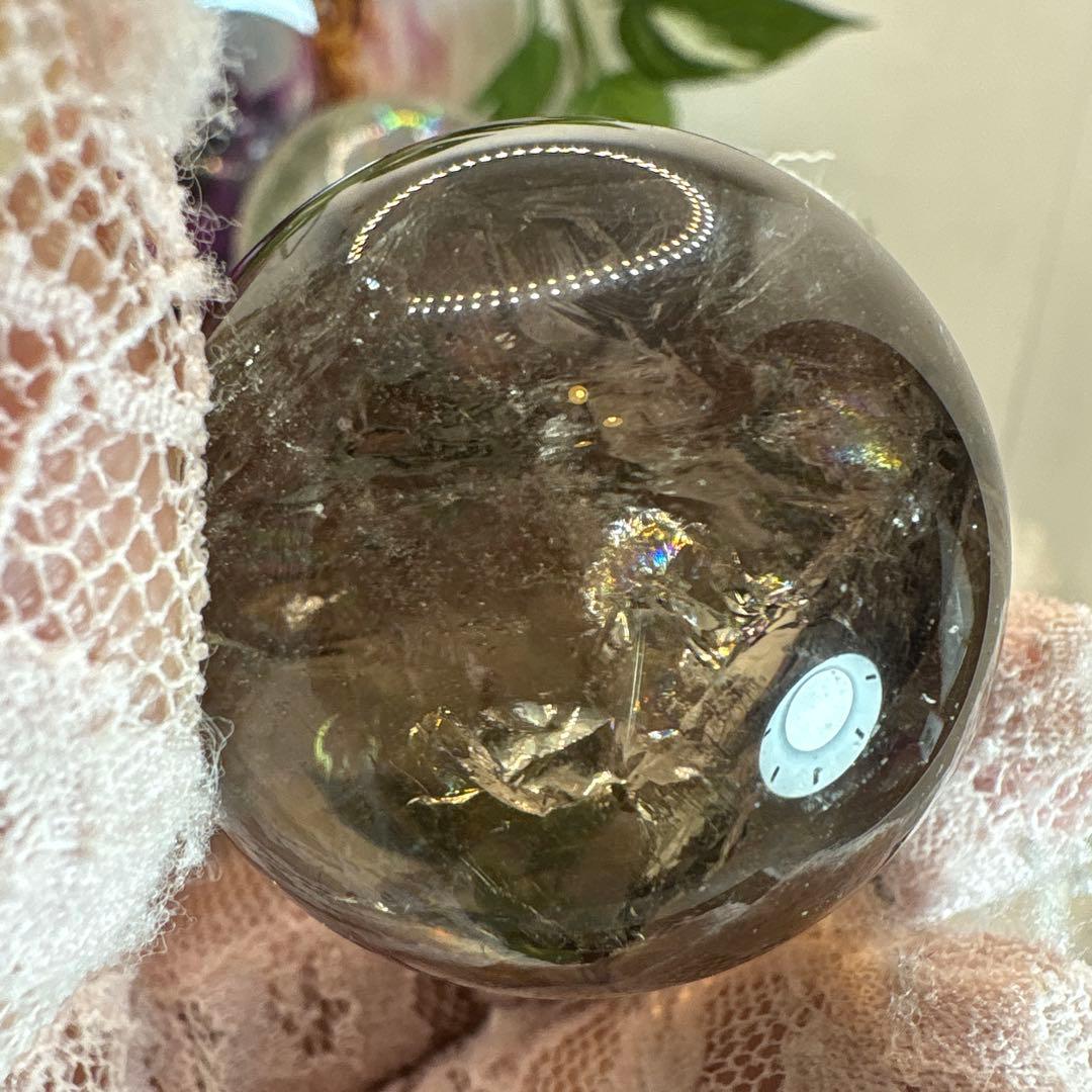 高品質 スモキークォーツスフィアNo.2076