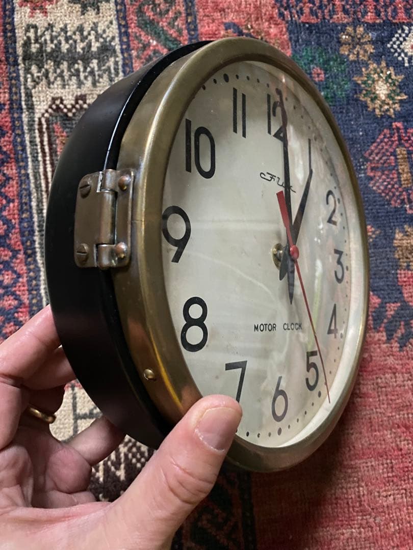 60'sヴィンテージ掛時計 東京時計 FLUX MOTOR CLOCK 不動品