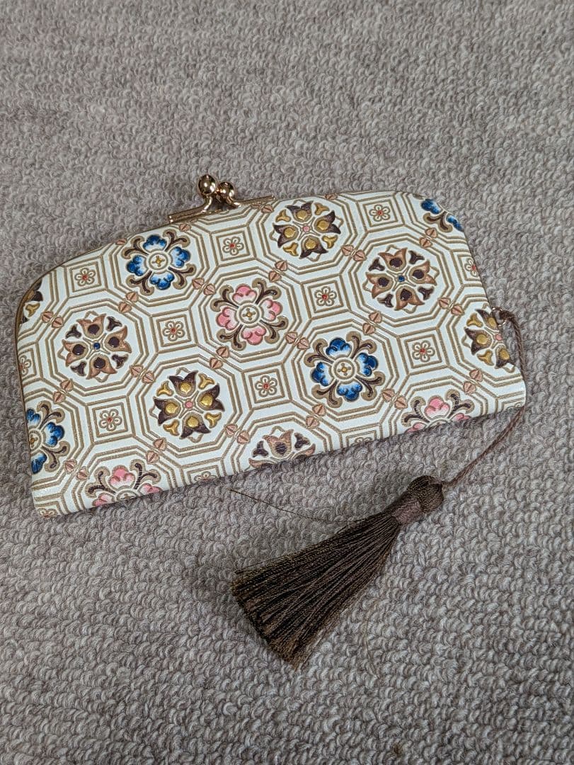 文庫屋大関　天溝がま口　（蜀江）