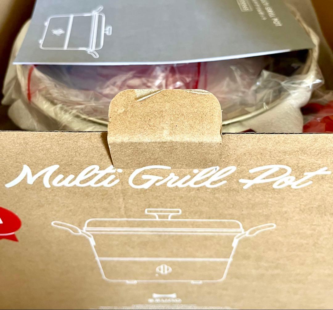 【新品未使用】BRUNO ブルーノ マルチグリルポット レッド BOE065