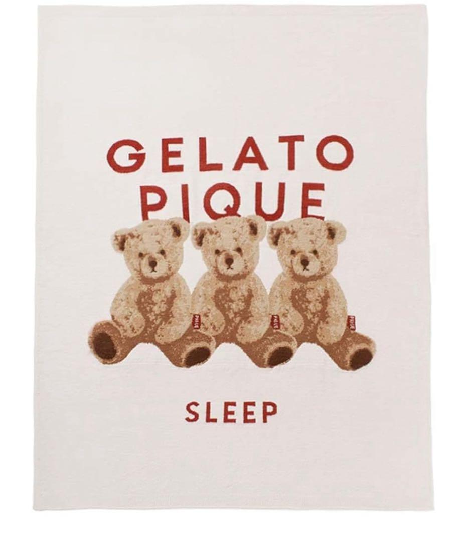 ジェラートピケ sleep ベアジャガード マルチカバー ピンク 新品タグ付