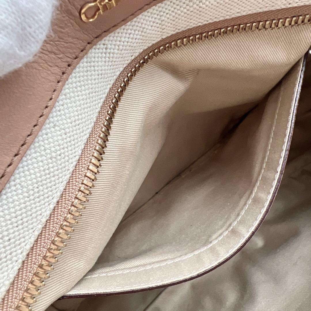 専用　Chloé マーガレット ピンクベージュ 2wayバッグ 9172