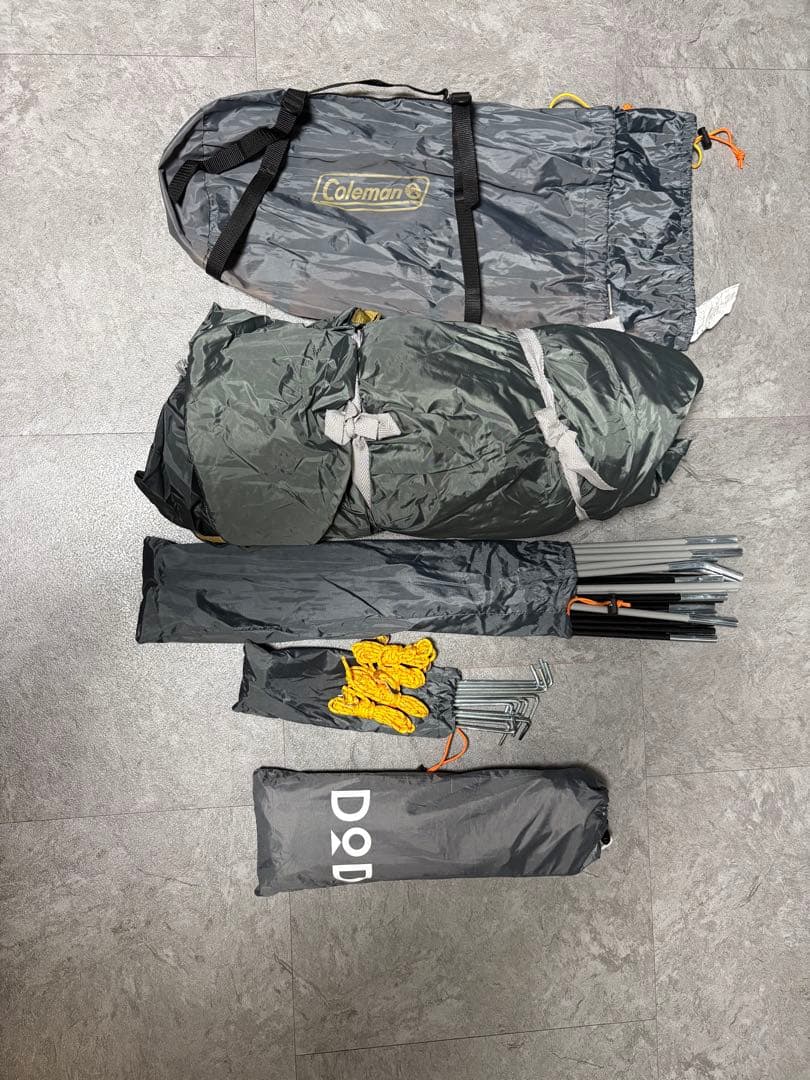 限定カラー　ツーリングドームst グレー　DODグランドシート付