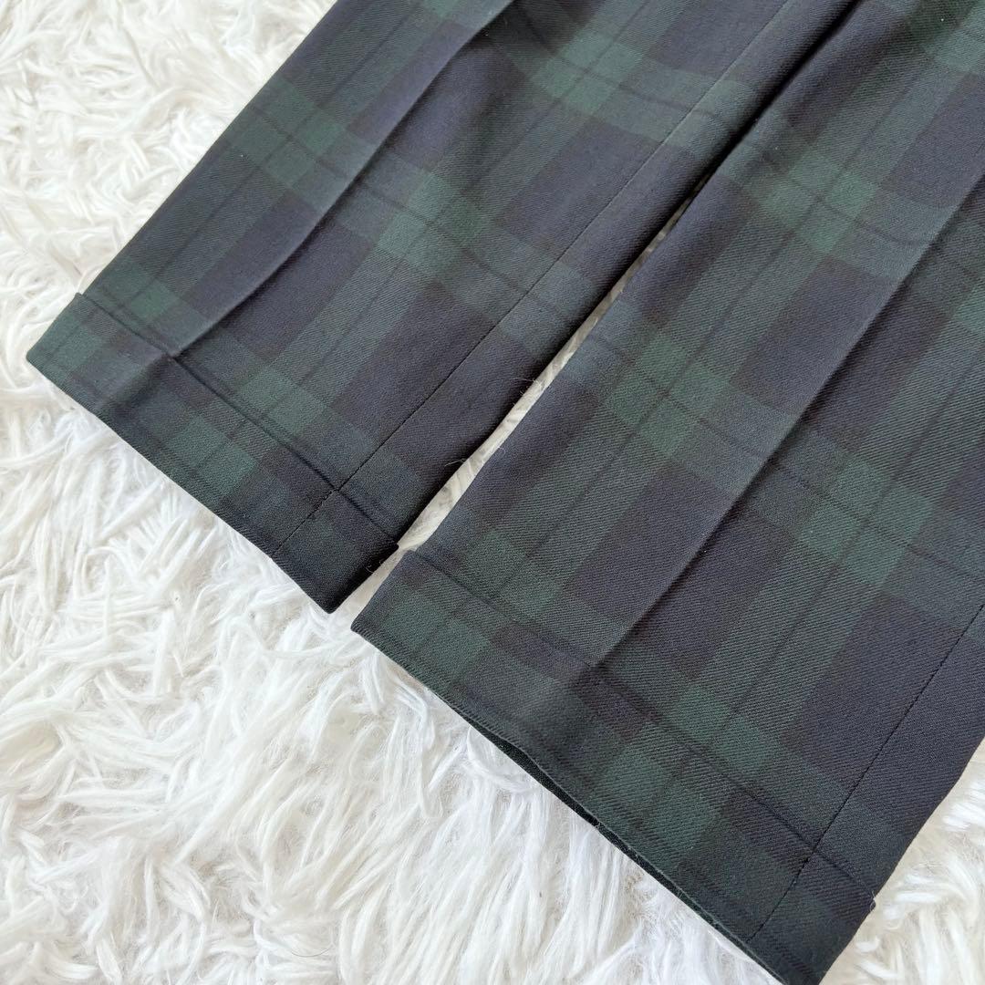 グリーンレーベルリラクシング　グリーンチェックフォーマルスーツ4点セット125