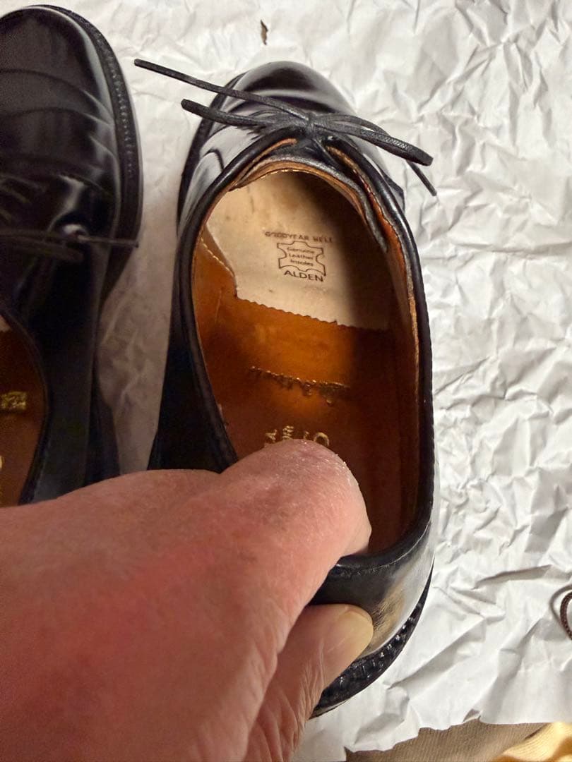 【週末限価格】【2025年12月購入】Alden 9901 コードバン　6.5D