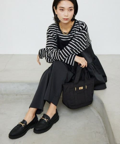 【新品未使用】Mazell / トラックソールビットローファー