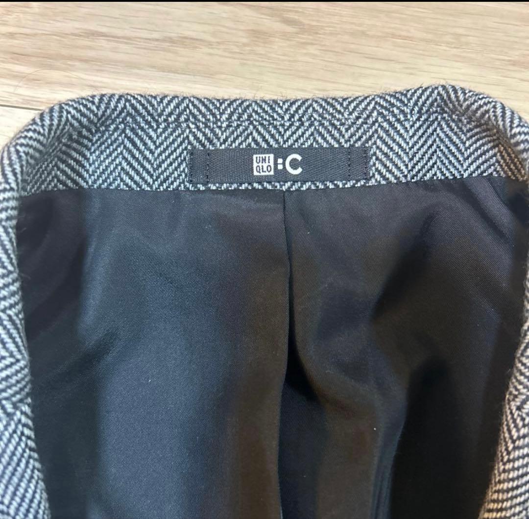 ユニクロC ツイードオーバーサイズジャケット L