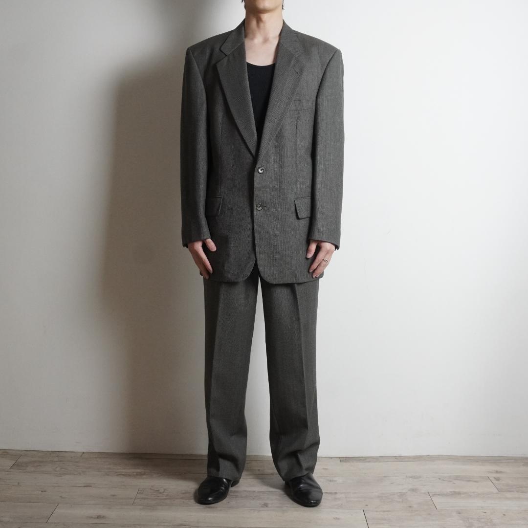 HUGO BOSS シングルセットアップスーツ フォーマル グレー/TW29