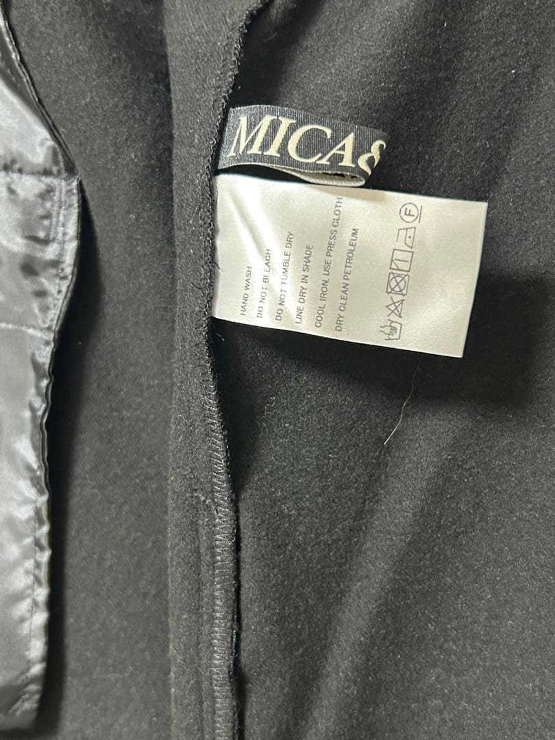 MICA＆DEALサイドライン入りパンツ黒　未使用