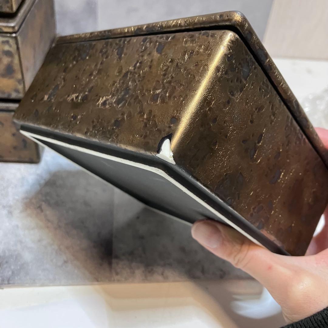 和モダン　スクエアボックス　6個セット