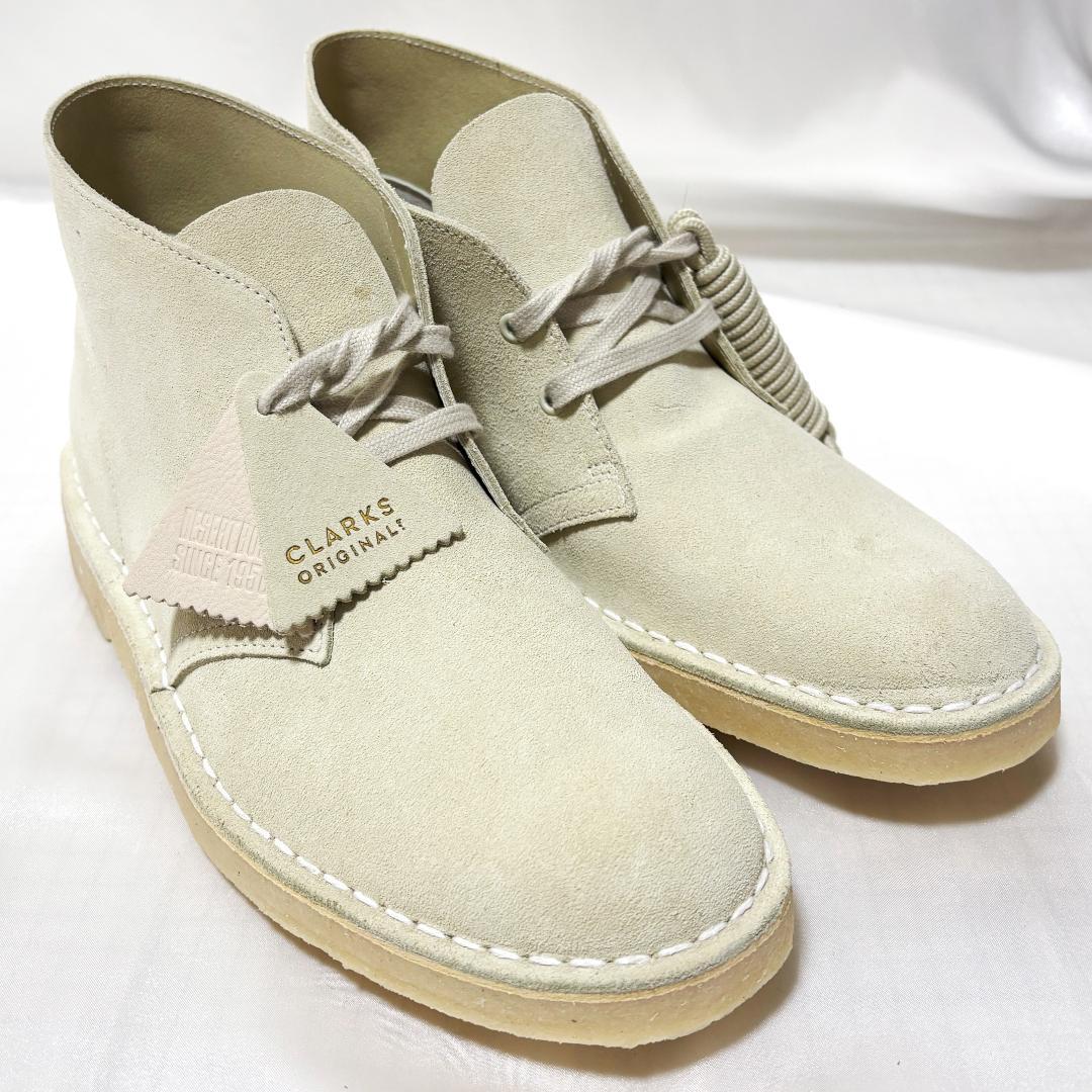 ★ 新品 クラークス デザートブーツ 希少色 オフホワイト ワラビー ビームス