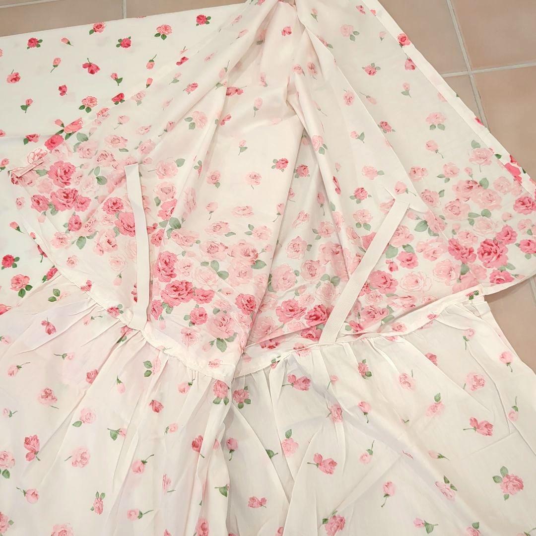 ローズ柄　布団カバー4点セット