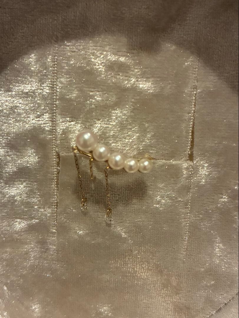 【アーカー】ピンドットミラーパール ピアス 片耳用付属品なし