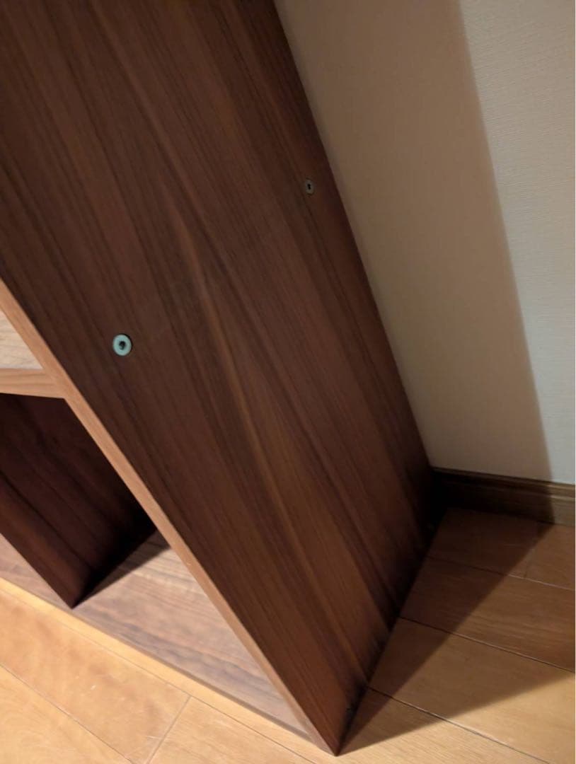 ■送料込■無印良品 スタッキングシェルフワイド ウォールナット 棚