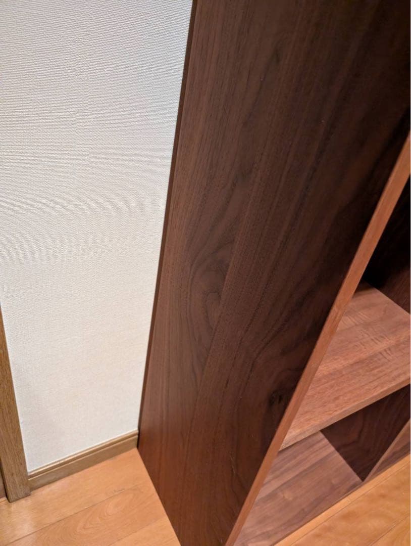 ■送料込■無印良品 スタッキングシェルフワイド ウォールナット 棚