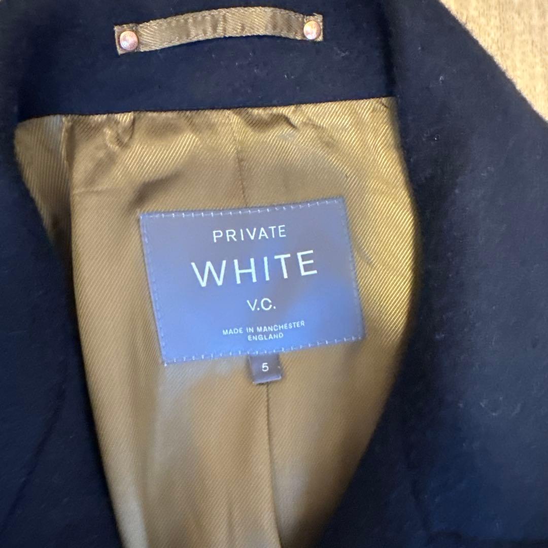 イギリス製　PRIVATE WHITE V.C. ネイビーコート サイズ5