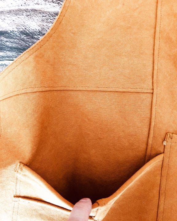 TP-17  エプロン　ベスト　倉敷帆布生地使用