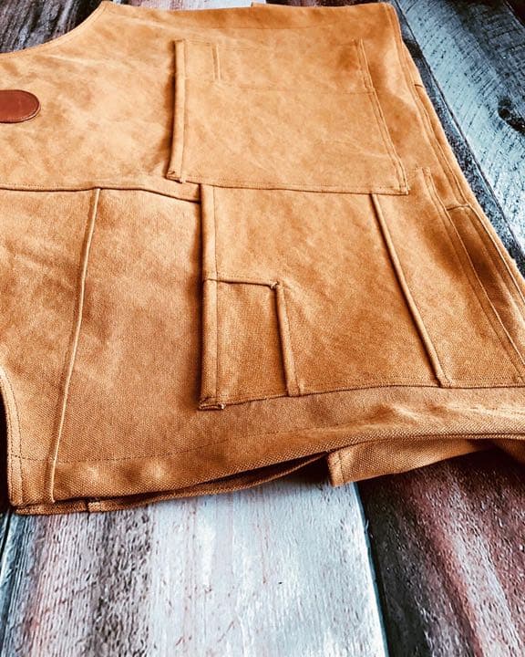 TP-17  エプロン　ベスト　倉敷帆布生地使用