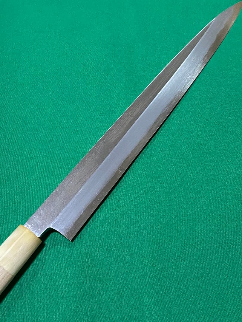 源昭忠　本鍛錬　青鋼　柳刃　尺