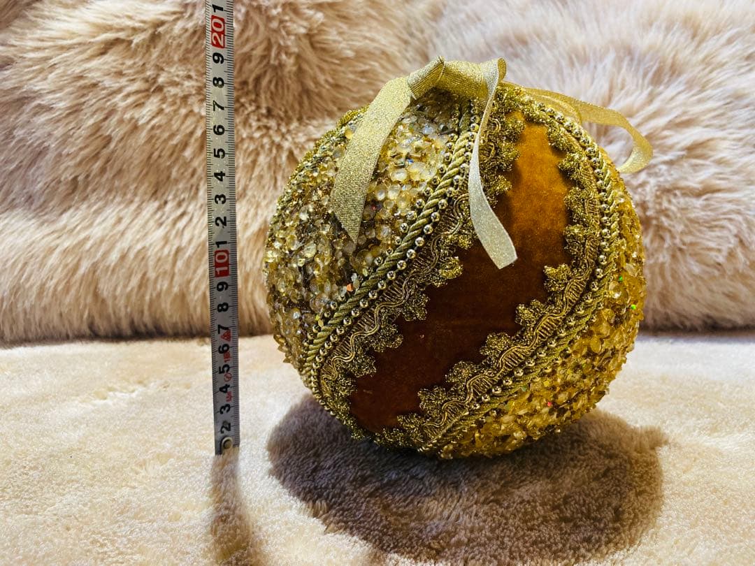 クリスマスオーナメント　ゴールド　ボール クリスマス用 2個セット