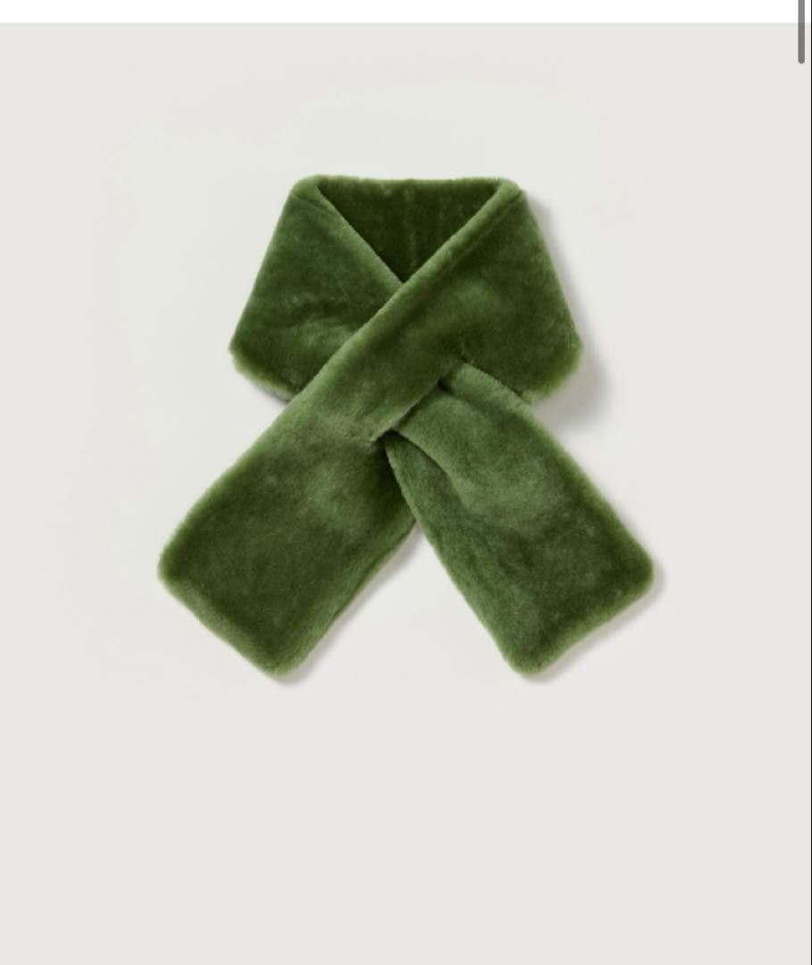 新品未使用　AURALEE MERINO MOUTON STOLE GREEN