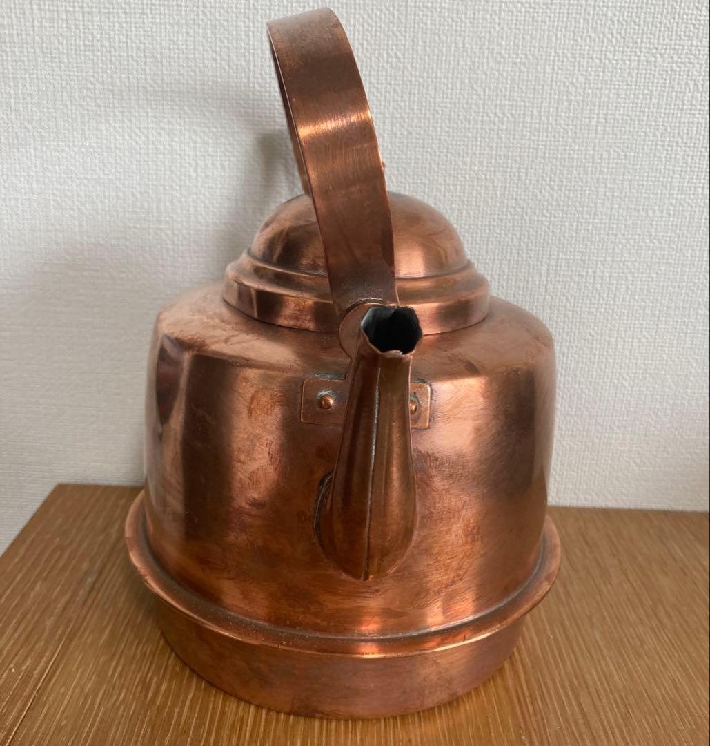 希少 ヴィンテージ 銅製 ケトル やかん 北欧 大きめ コッパー スウェーデン製