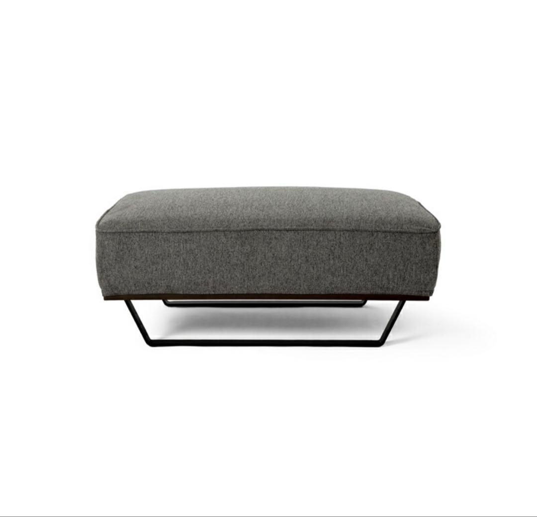 新品組立品Libero リベロ スツール オットマン96cm モスグレーカバー布