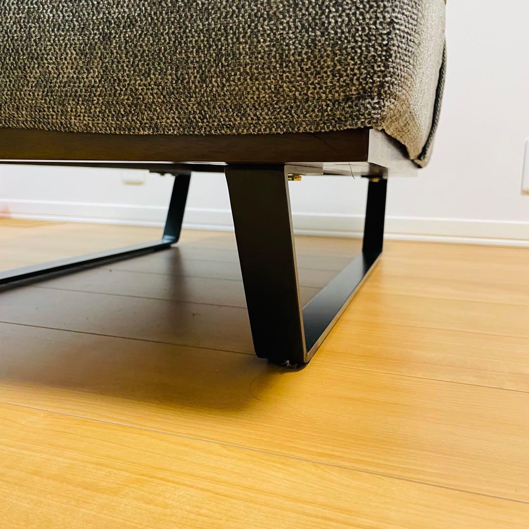 新品組立品Libero リベロ スツール オットマン96cm モスグレーカバー布