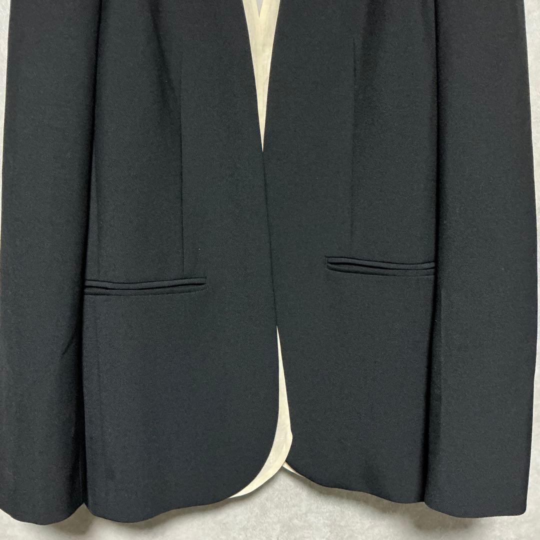 【美品】BEIGE CINDY ノーカラージャケット ブラック　M