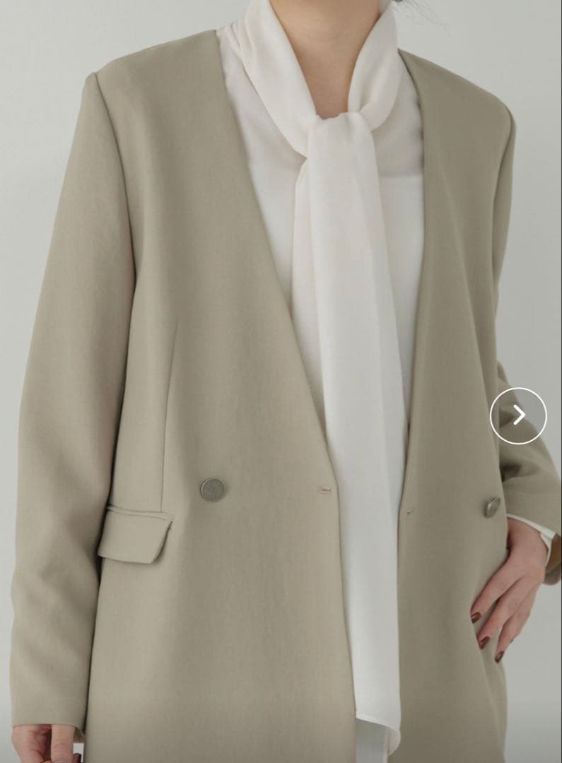 ガリャルダガランテ　ジャージージャケットグレージュ