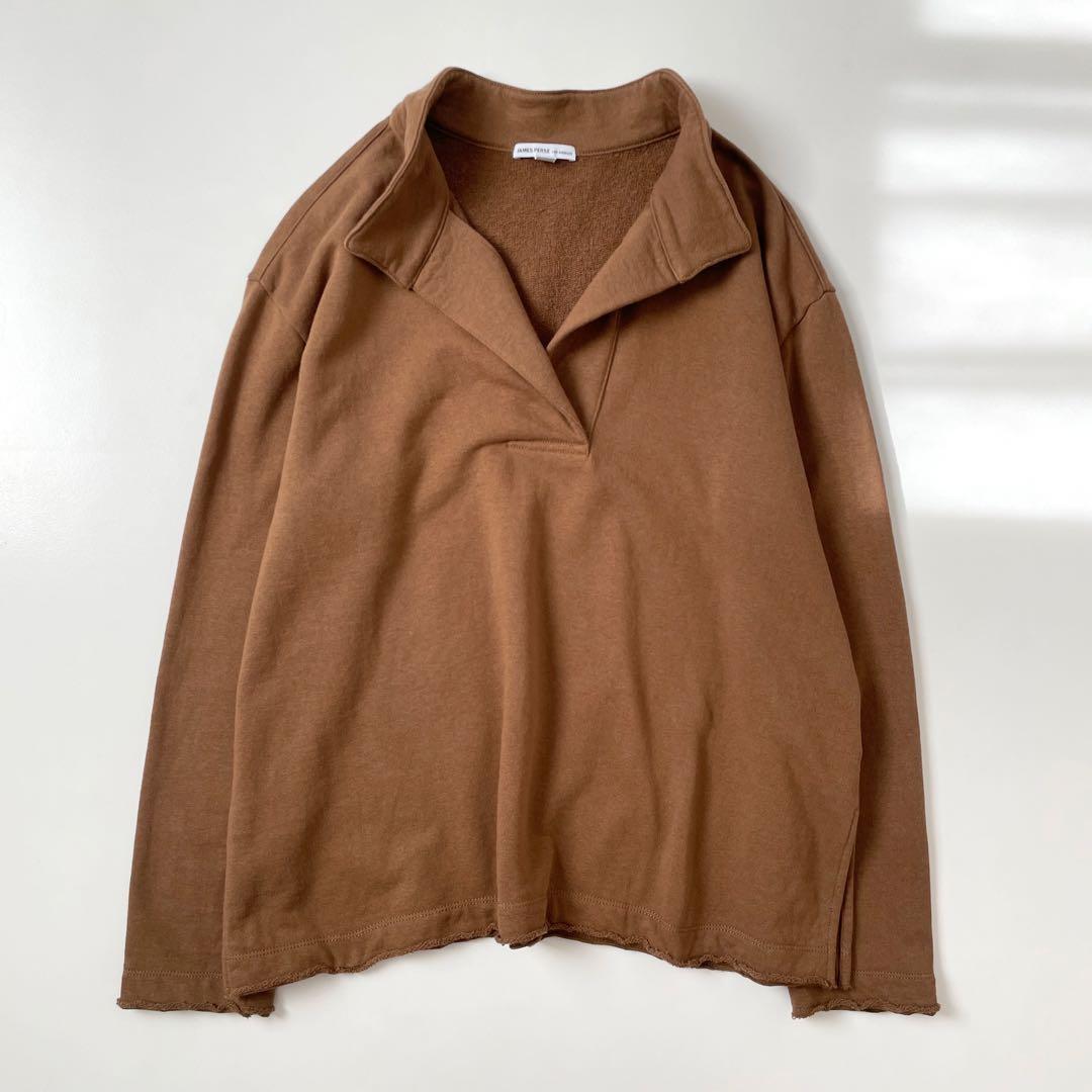 美品　ジェームスパース　定価6,3万　コットンスエットタンドネックプルオーバー.