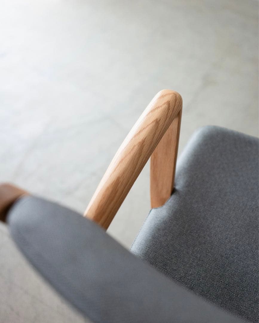 回転チェア　オーク材