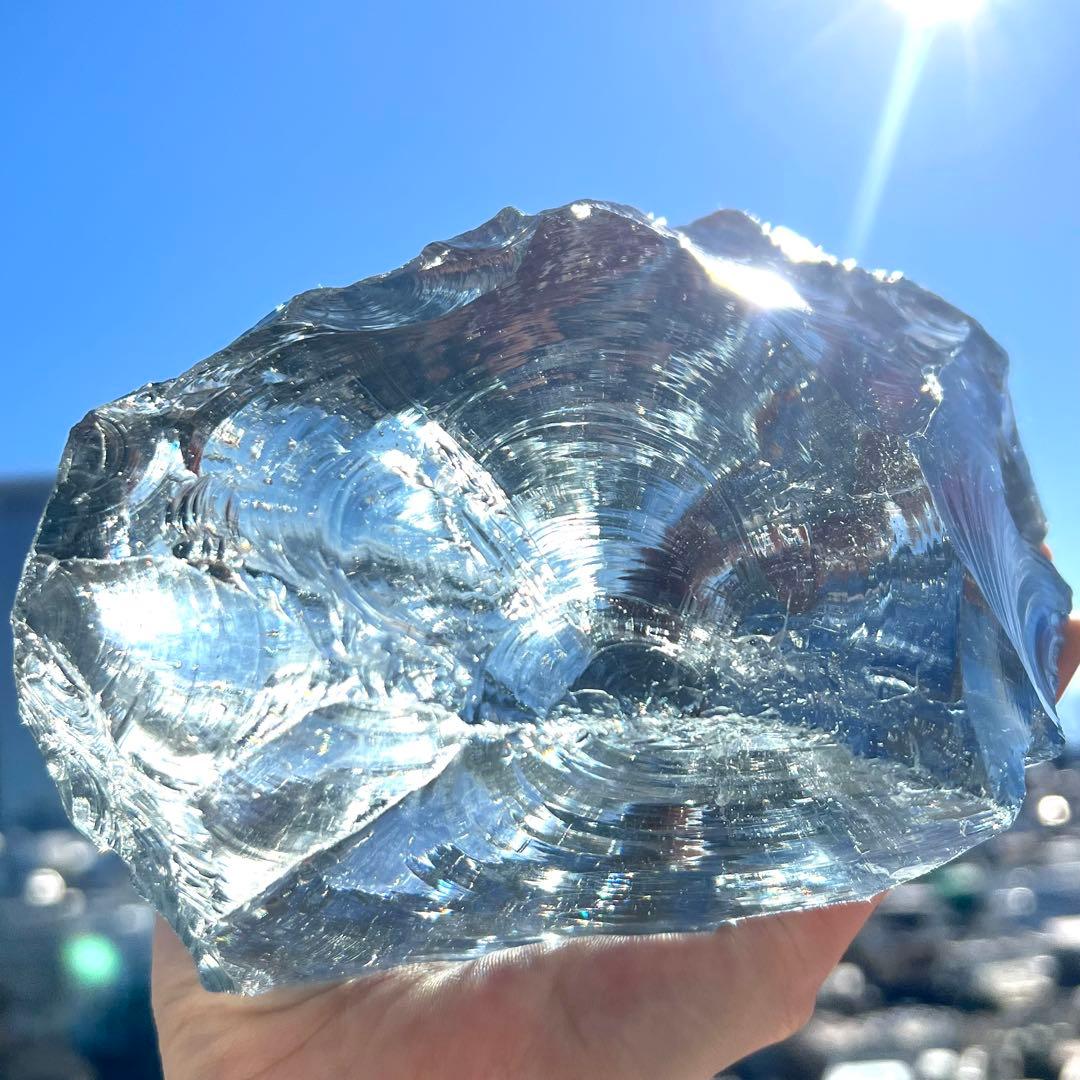 売約済み✨美特大✨純正シエラネバダ産初期 アンダラクリスタル ✨アヴァロンブルー