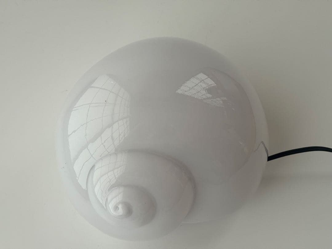 ヴィンテージ ポストモダン 巻貝 ランプシェード 昭和レトロ