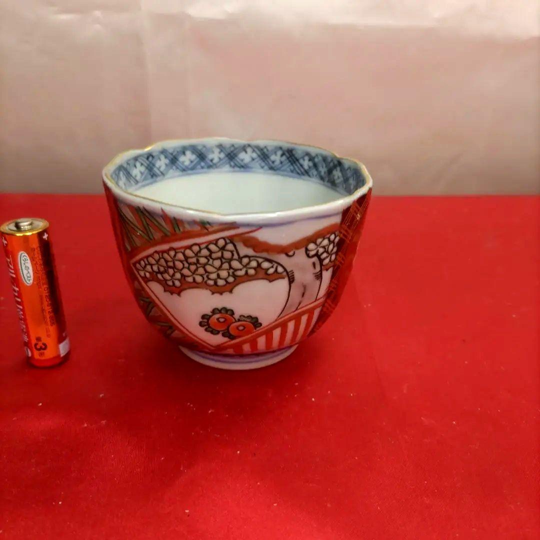 有田焼　伊万里焼　古伊万里　金彩　色絵　向付　蕎麦猪口　湯呑み　10客セット　①