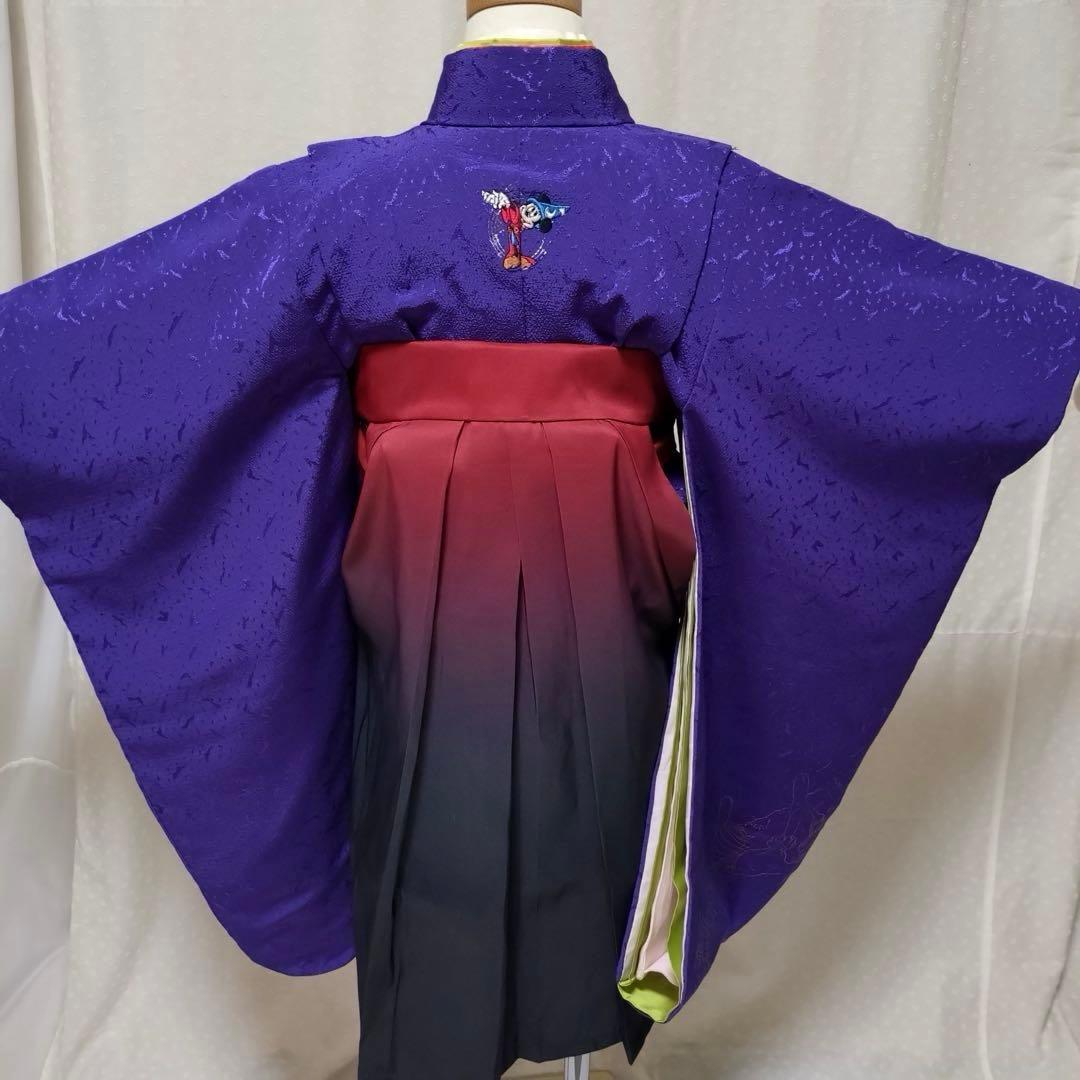 七五三　3歳　ディズニーミッキー着物　袴　小物セット