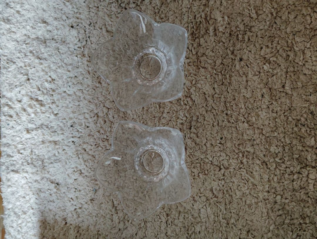 花びら型ガラスボウル5個セット