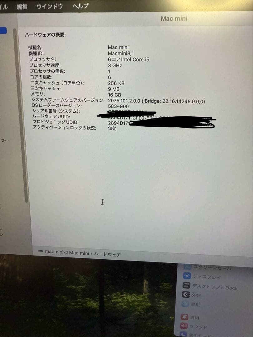 Macデスクトップ Mac mini 2018 Core i5-3.0GHz 16GB 512GB