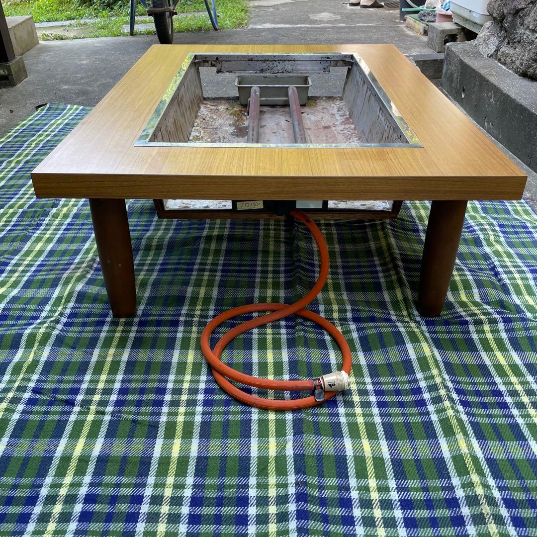 お好み焼き 鉄板焼き座卓テーブル　座卓　プロパン用　LPG 大きめ　業務用
