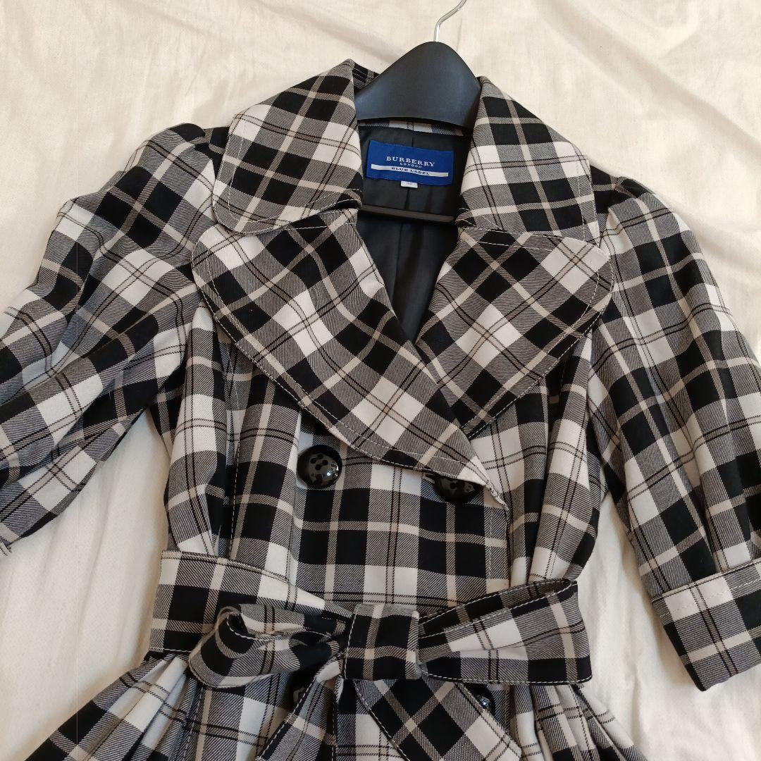 美品BURBERRY BLUE LABEL 刺繍ロゴワンピース　Aライン