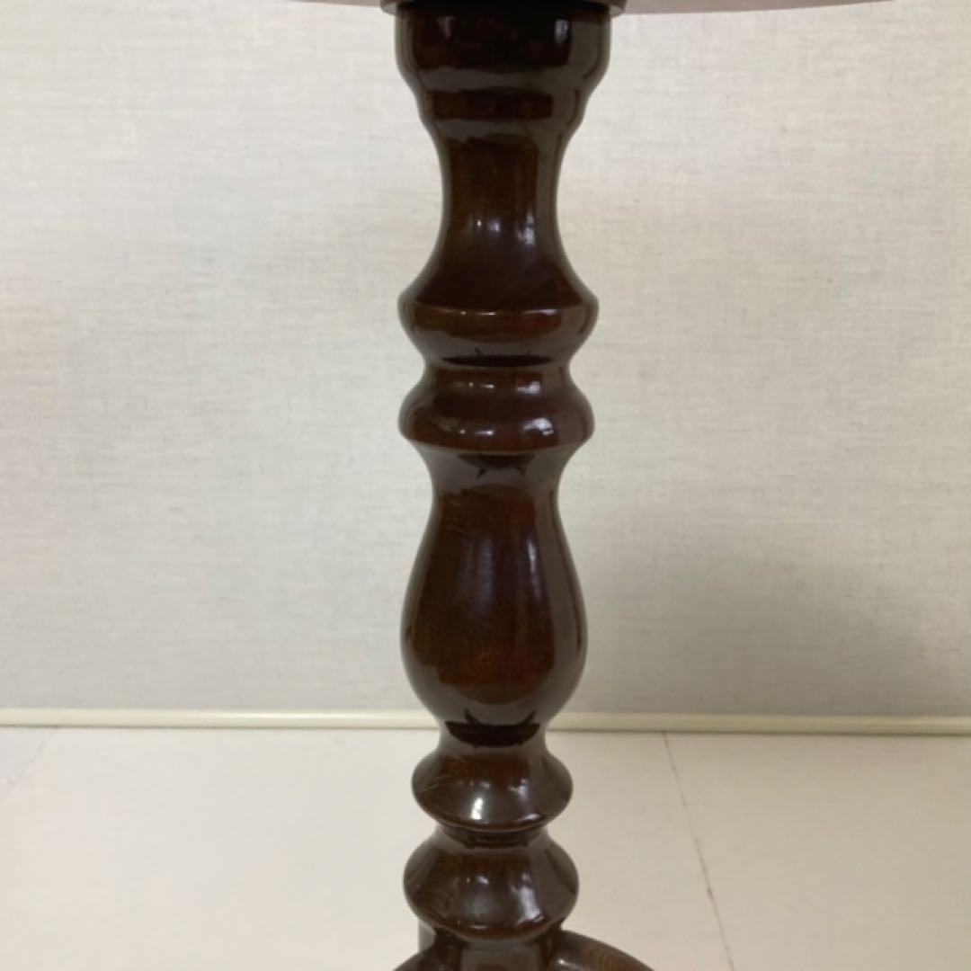 イタリア製 象嵌細工 コーヒーテーブル 丸テーブル サイドテーブル 木製 レトロ