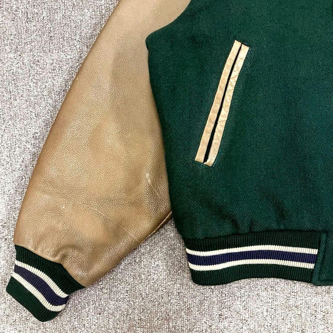 短丈 マクレガー McGREGOR スタジャン 袖レザー ヴィンテージ ウール