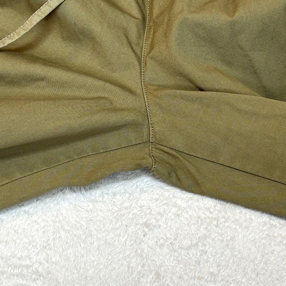 【美品✨】かぐれ ユーティリティーイージーパンツ ワイド 2WAY 綿 カーキ