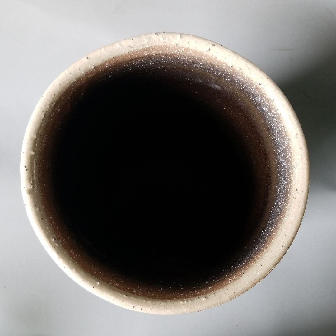 信楽焼傘立て   練り込み 高さ４３cm