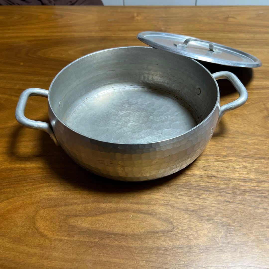 有次　アルミ鍋　25cm 両手鍋