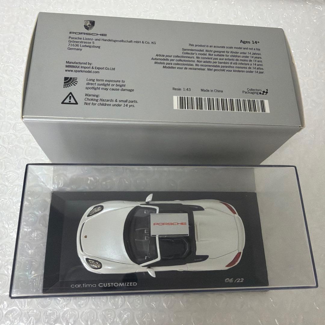 ミニカー 1/43 Porsche Boxter Spyder / Spark