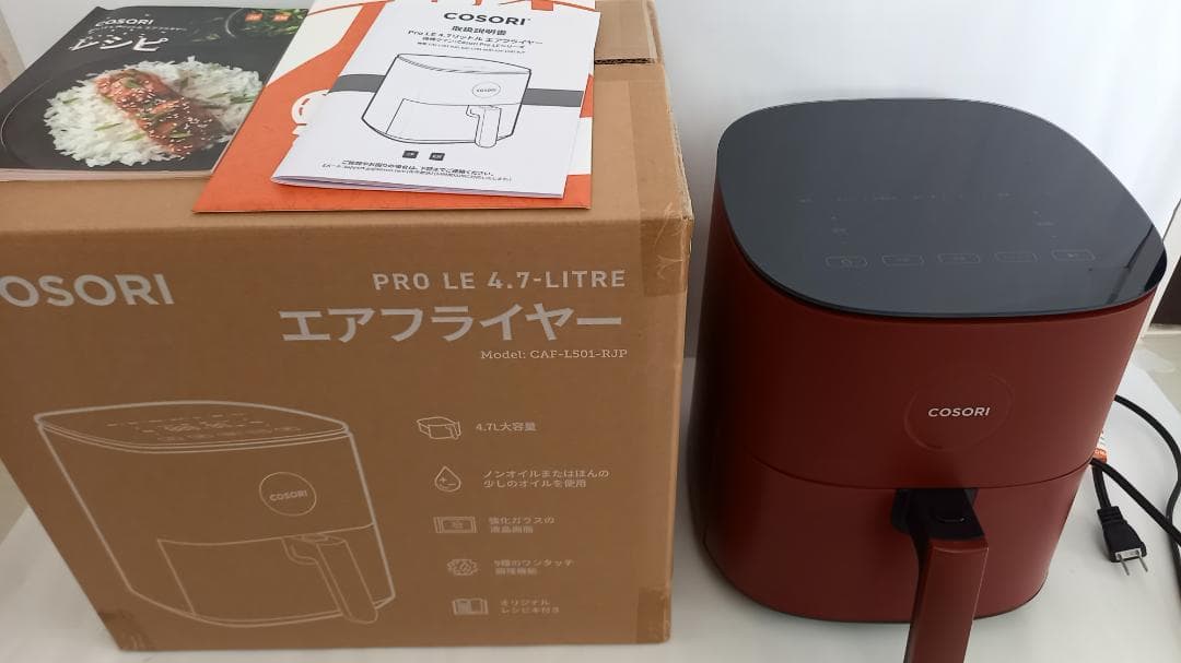 COSORI Pro LE 4.7L エアフライヤー レッド