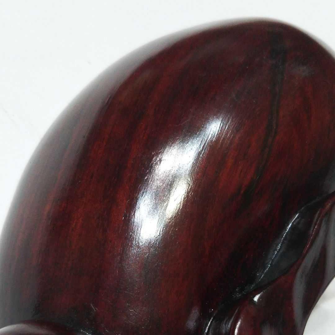 手彫りの茄子形 小物入れ