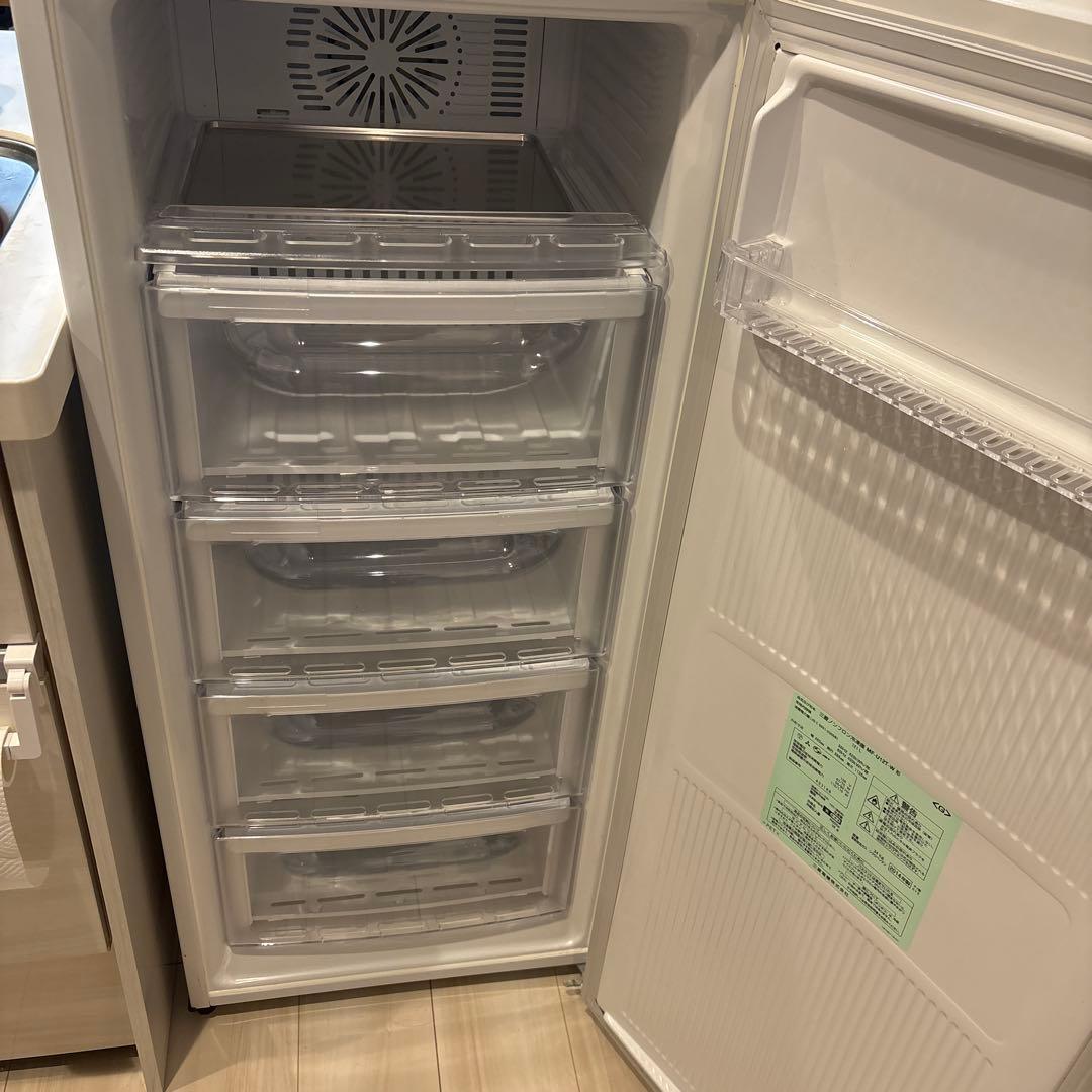 三菱 冷凍庫 MF-U12T-W 121L